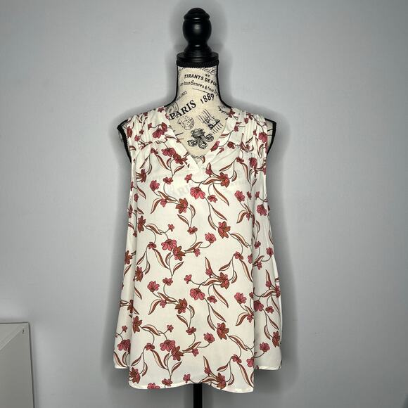 41Hawthorn MEDIUM Hannah Blouse - Stitch Fix Sleeveless V-Neck Floral Top - Picture 13 of 13
